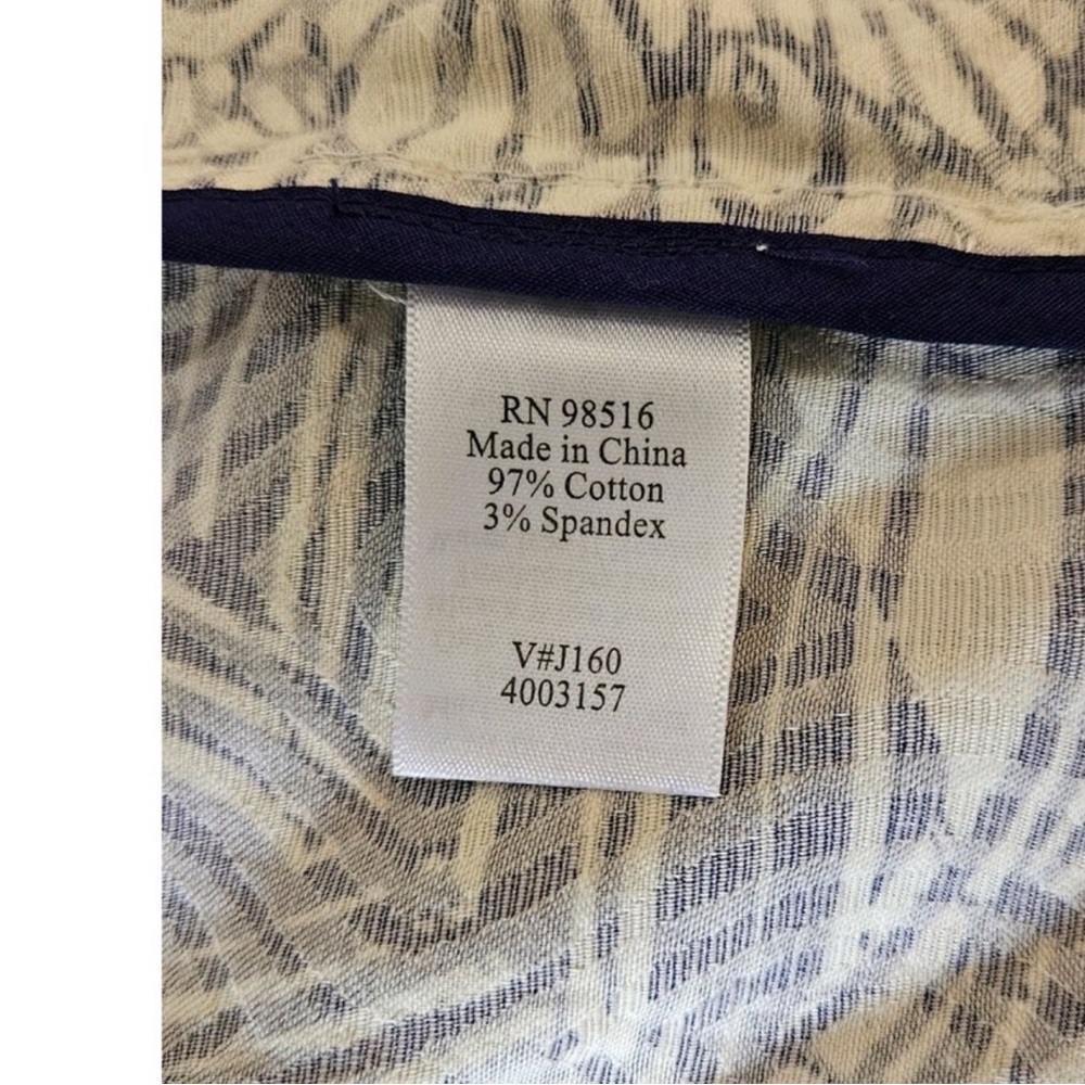 Coldwater Creek Blue Printed Floral Jean Jacket - Picture 7 of 7